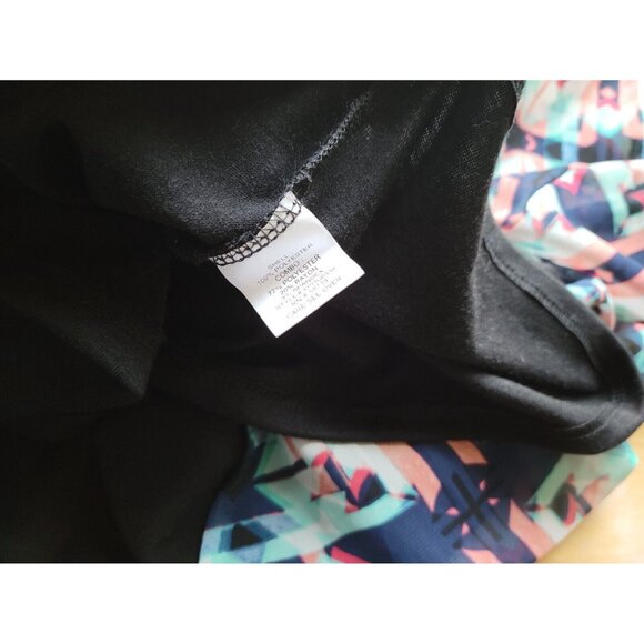 NY Collection WomenTop Extra Large Tank Polyester Split Front Blue GEO233E - Picture 8 of 9